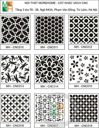 Thi công mẫu vách cnc 002
