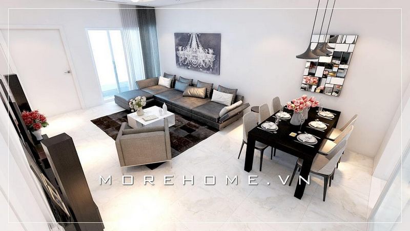 Mẫu bàn ăn gỗ 6 ghế hiện đại, đơn giản cho phòng ăn nhà phố hiện đại