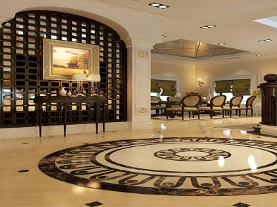 Mẫu vách cnc phòng khách tân cổ điển